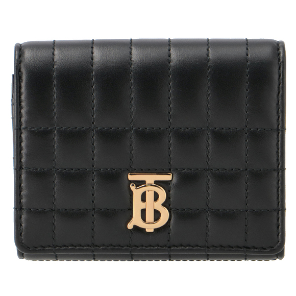 Burberry Black Lola Tri-fold Quilted Wallet - Picture 1 of 7